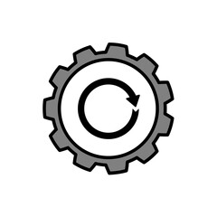 Simple Line Icon process business sign. Vector Illustration EPS10