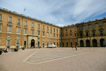 Fototapeta na wymiar Royal Palace in Stockholm Sweden