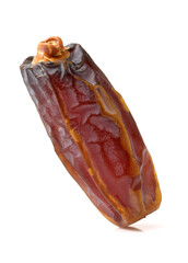 medjool dates on white background
