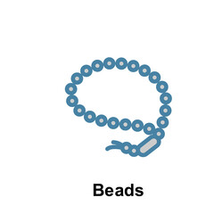 Ramadan beads outline icon. Element of Ramadan day illustration icon. Signs and symbols can be used for web, logo, mobile app, UI, UX