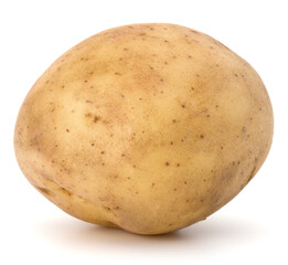 new potato tuber isolated on white background cutout