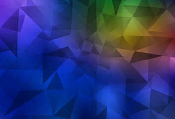 Obraz premium Dark Blue, Yellow vector abstract mosaic pattern.