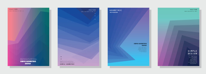 Obraz premium Modern abstract covers set. Futuristic design. Eps10 vector.