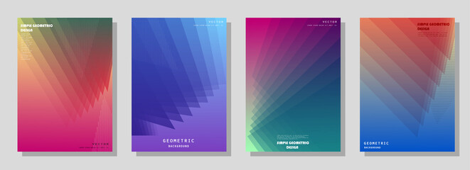 Modern abstract covers set. Futuristic design. Eps10 vector.