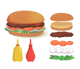 ingredients of the Burger vector