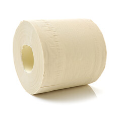 toilet paper isolated on white background 