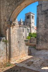 benedictine Monastery Of St Mary at Lokrum island in Croatia