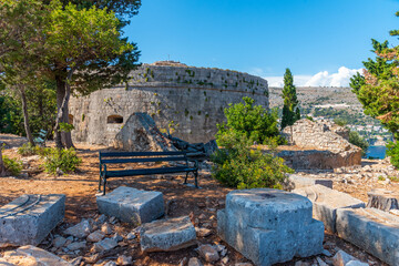 Royal fortress at Lokrum island in Croatia