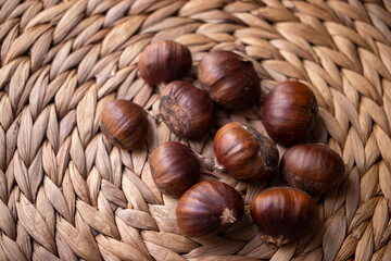 chestnuts in a basket