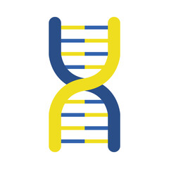 down syndrome day concept, chromosome icon, colorful design