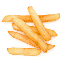 French Fried Potatoes isolated on white background