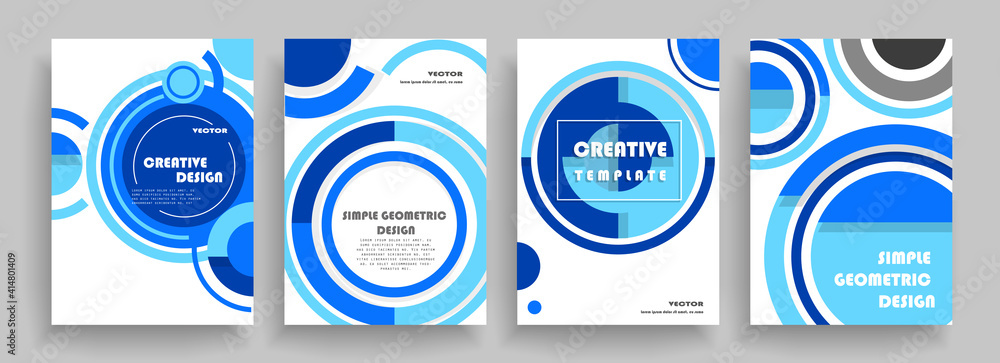 Fototapete covers with minimal designs. abstract backgrounds. vector frame for text modern art graphics for hip