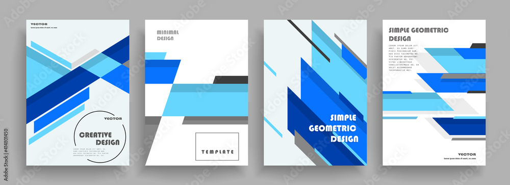 Fototapete covers with minimal designs. abstract backgrounds. vector frame for text modern art graphics for hip
