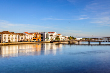 Fototapeta na wymiar view of the town of Tavira Algarve Portugal 