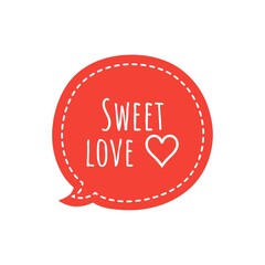 ''Sweet love'' Lettering