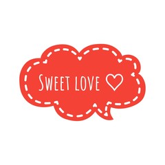 ''Sweet love'' Lettering