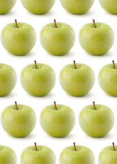 green apple . Seamless food pattern.