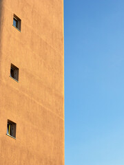 facade of an building with blue sky