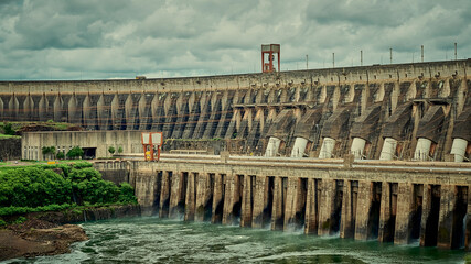 hydroelectric power is produced with moving water, power plant