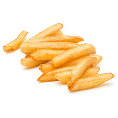 French Fried Potatoes isolated on white background