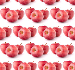 Red apple . Seamless food pattern.