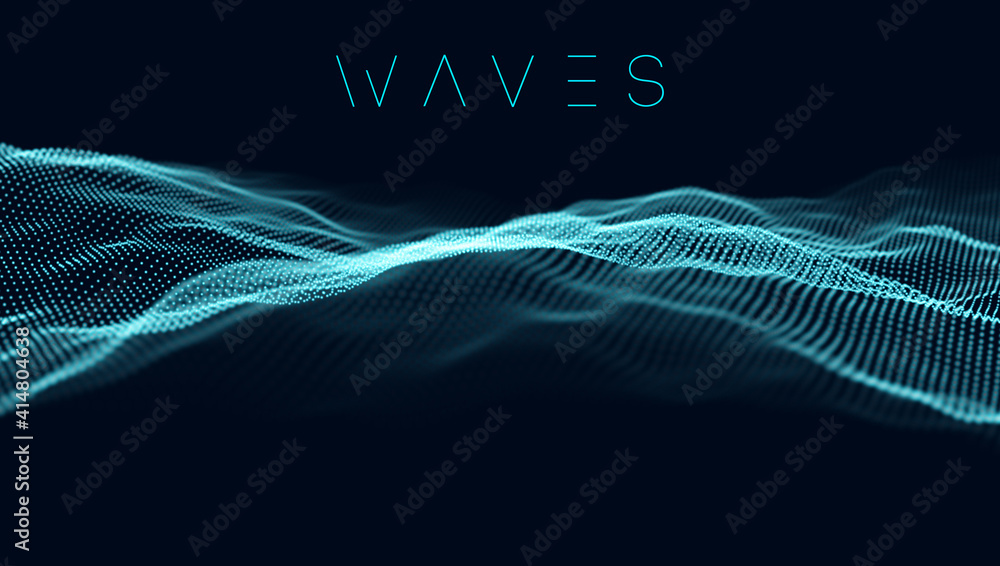 Poster music wave background. vector sound wave abstract background. big data visualization .