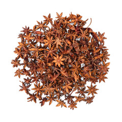 star anise isolated on white