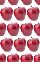 red apple . Seamless food pattern.