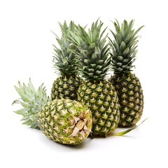 Obraz premium Pineapple on a white background