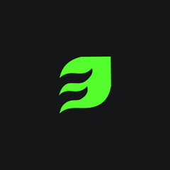 logo f icon finance economy templet vector