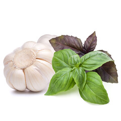 Garlic isolated on white background