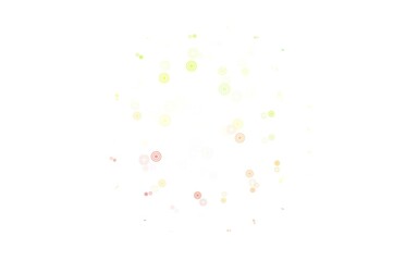 Light Orange vector background with spots.