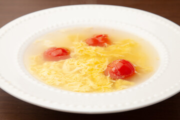 卵とトマトのスープ