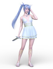 コスチュームの女性