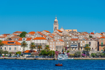 Cityscape of Croatian town Korcula