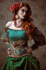 charming redhead gypsy