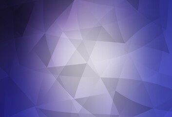 Light Purple vector polygon abstract backdrop.