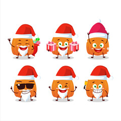 Obraz na płótnie Canvas Santa Claus emoticons with new pumpkin cartoon character