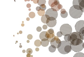 Light Red, Yellow vector background with spots.