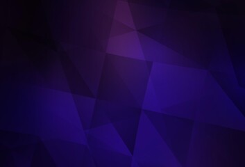 Fototapeta premium Dark Purple, Pink vector triangle mosaic background.