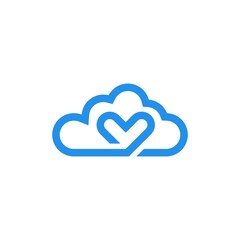 Cloud Love logo template