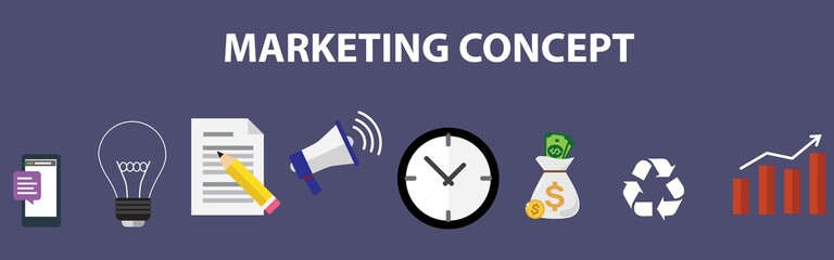 Digital marketing concept