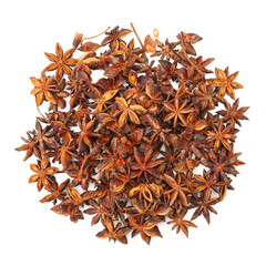 Obraz premium star anise on white background