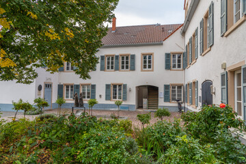 Courtyard of the museum of the old synagogue in Speyer, Germany