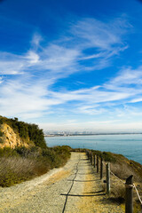 Fence Shadows along the Bayside Trail at Cabrillo