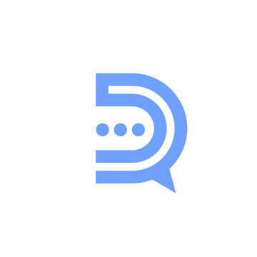 location message of logo d  vector image sign simple blue	