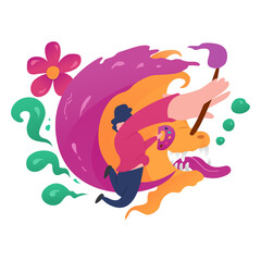 painting artist drawing artistic artwork paint