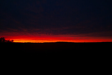 sunset over claremore oklahoma 
