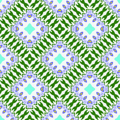  Seamless pattern with multicolored shapes.