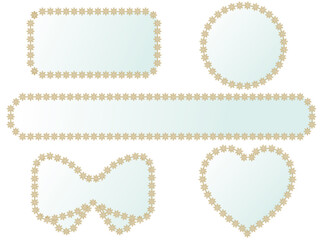 お花のレースフレーム